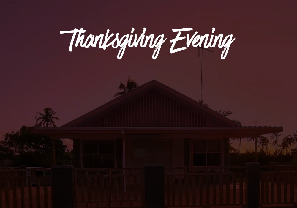 Thanksgiving Tongan Evening