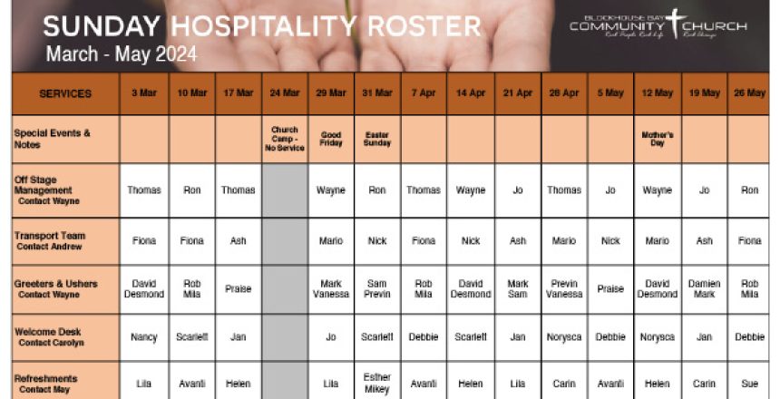 Hospitality Roster Mar-May2024
